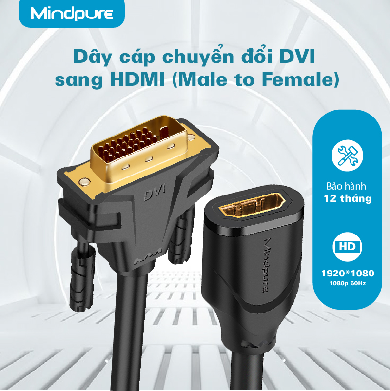AD028-DVI Male to HDMI Female Mindpure