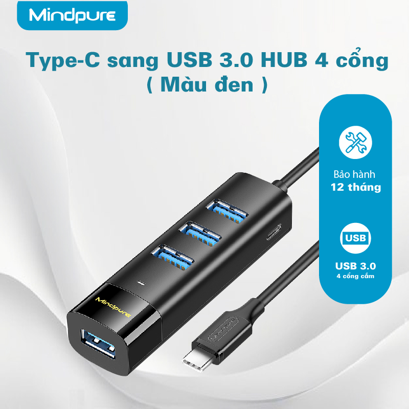US023-USB3.0 4 cong Hub Mindpure