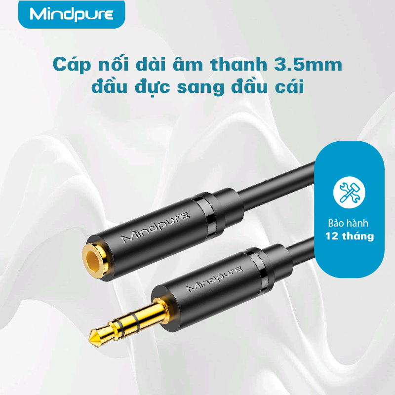 Cáp nối dài âm thanh 3.5mm male to female Mindpure AU005
